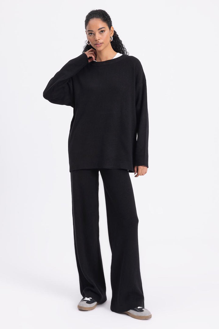 BSL Women Straight Cut Knitted Trousers - Hobart
