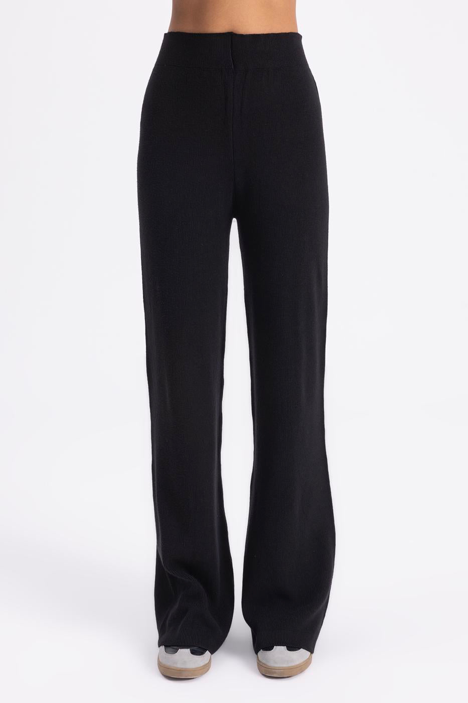 BSL Women Straight Cut Knitted Trousers - Hobart