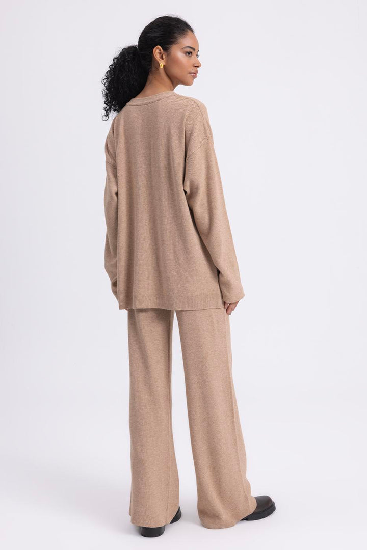 BSL Women Straight Cut Knitted Trousers - Tarragona