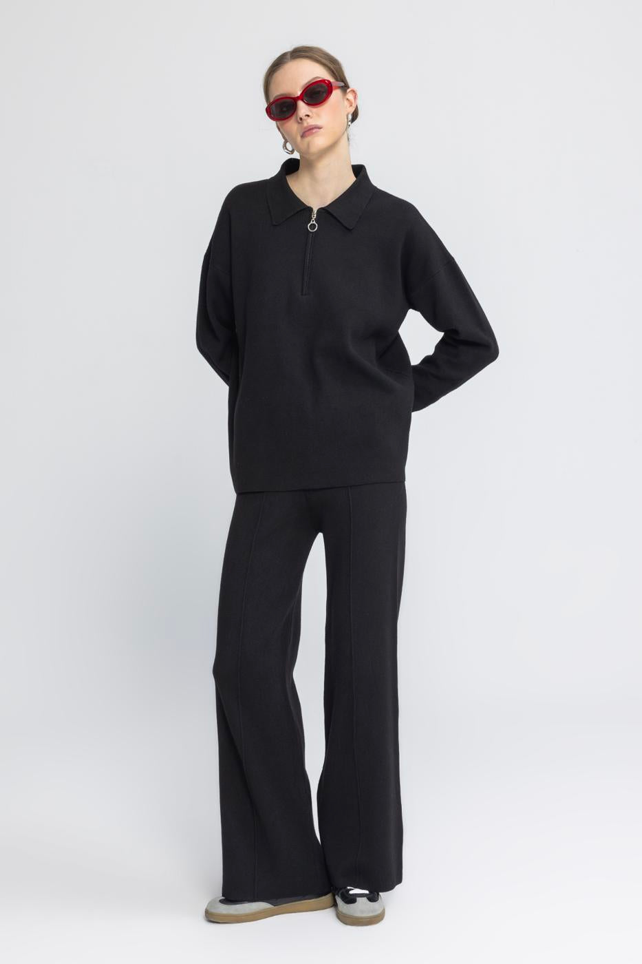 BSL Women Straight Cut Knitwear Trousers - Murfreesboro