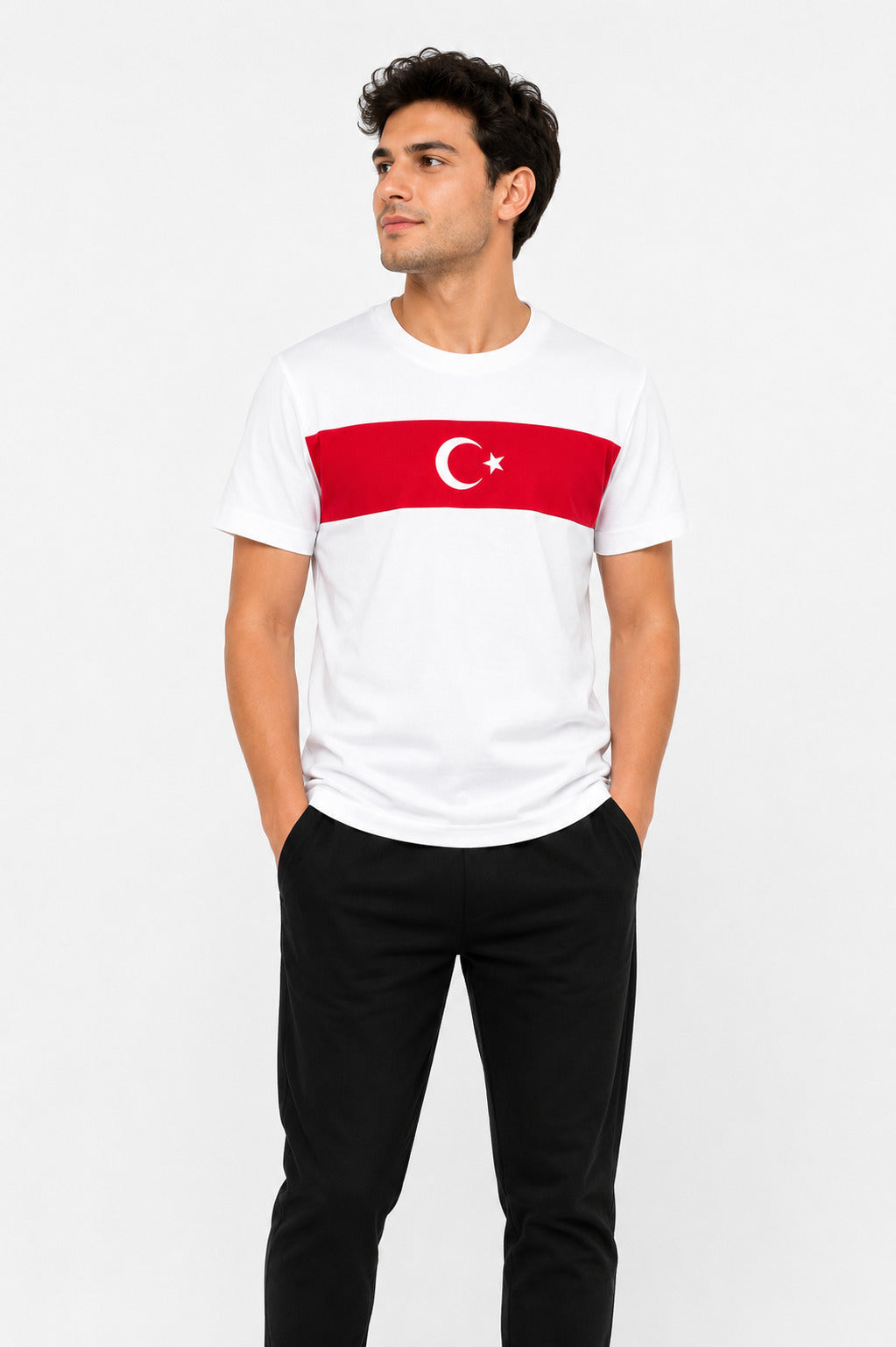 MPL Erkek Ay Yıldız Baskılı Tişört  9475 - Loulé
