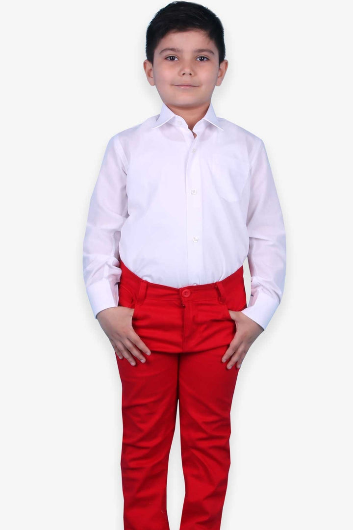 BRE Ebru Boys' Basic Shirt 34 Years, White - Manukau City