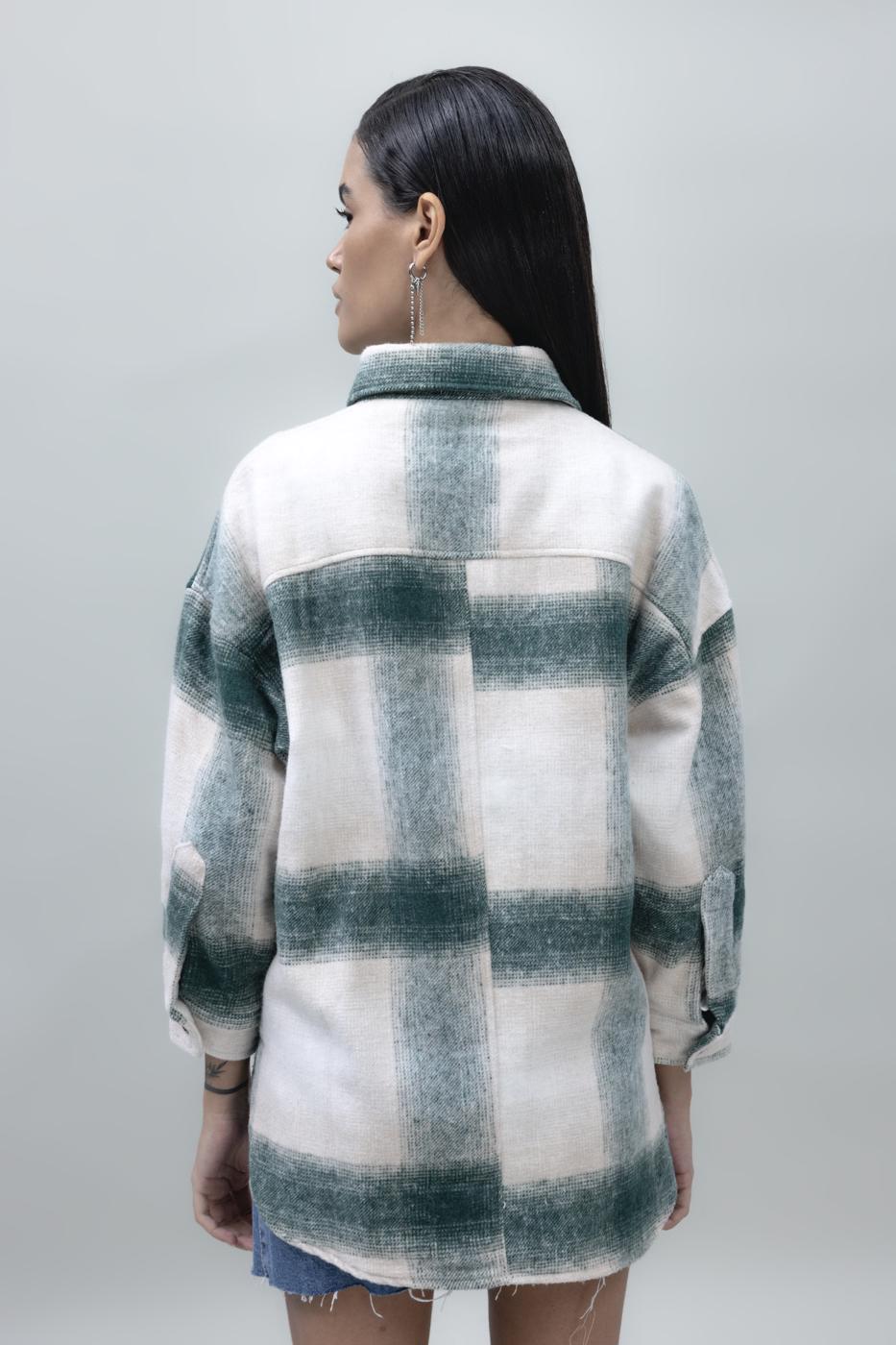 BSL Women Checked Shirt Jacket - Lluchmayor