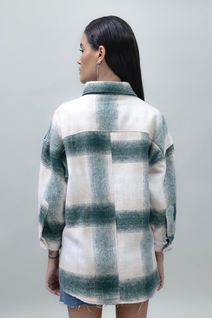 BSL Women Checked Shirt Jacket - Lluchmayor