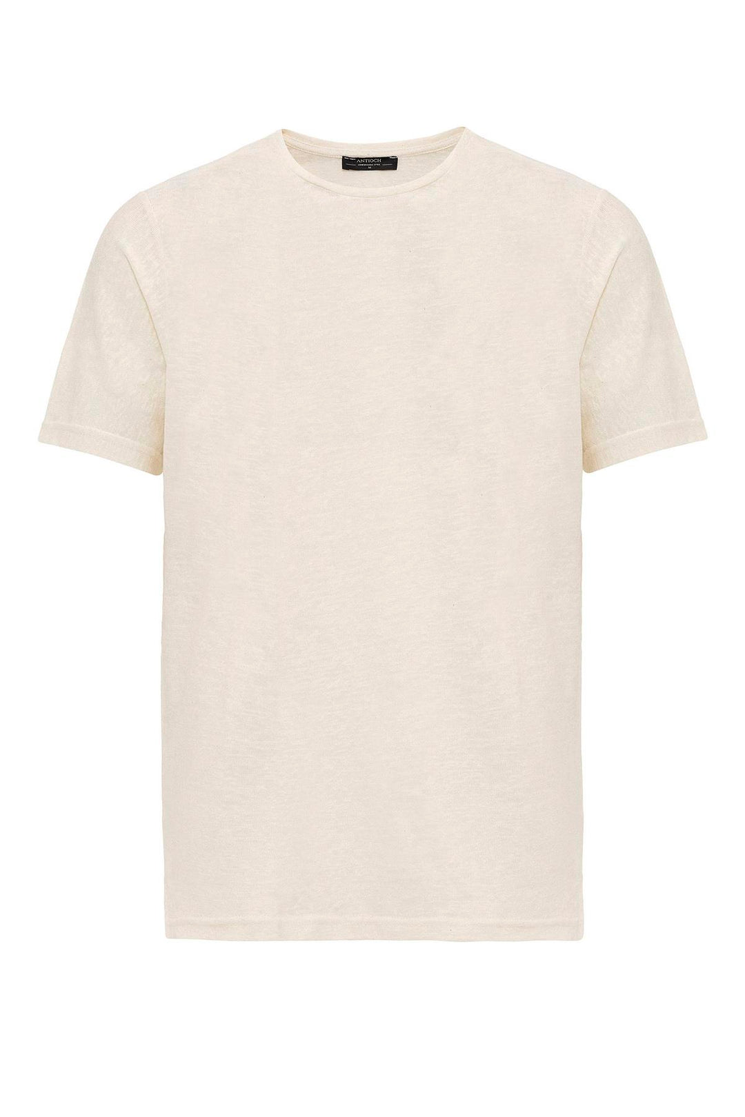 ANT Antioch Ekru Basic Bisiklet Yaka Erkek T-Shirt - Bamberg