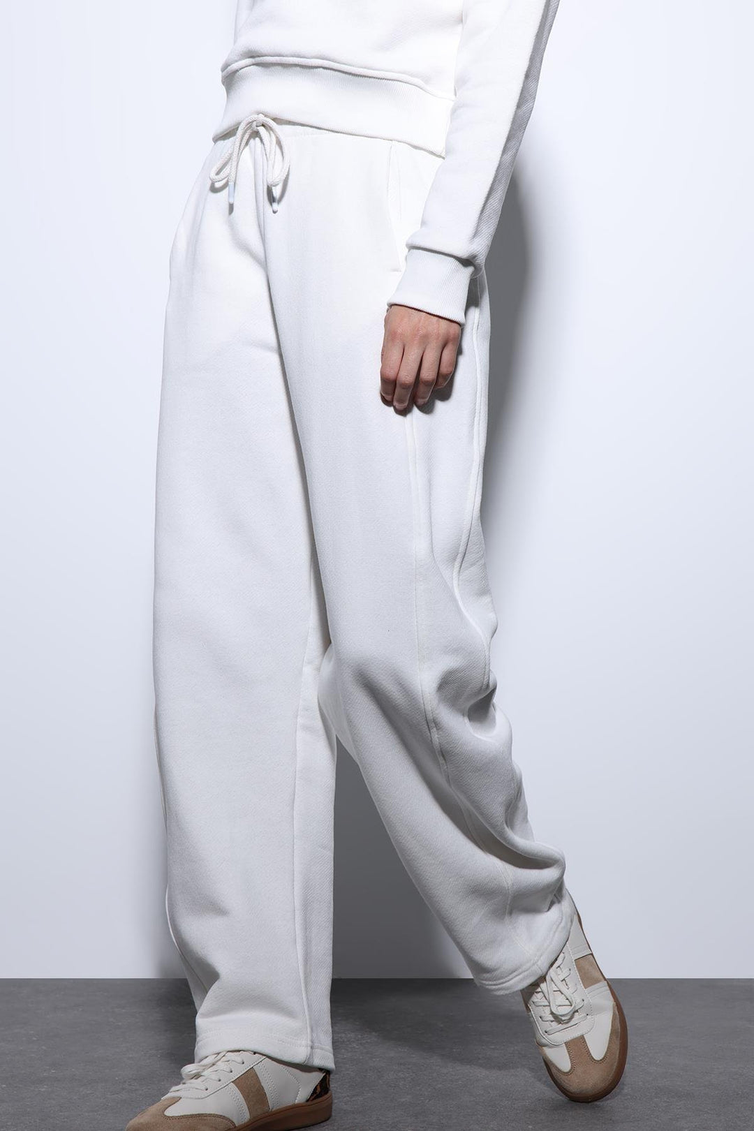 ANT Antioch Ecru Basic Straight Leg Women's Sweatpants - Natick