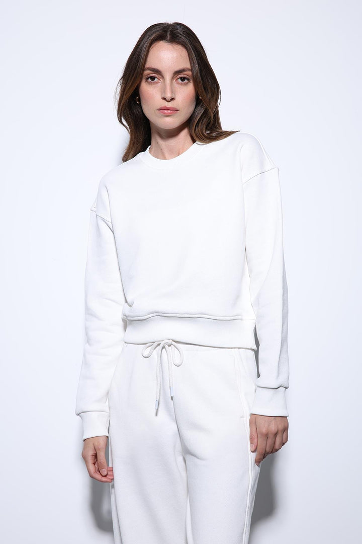 ANT Antioch Ecru Basic Women's Sweatshirt - Colmenar Viejo