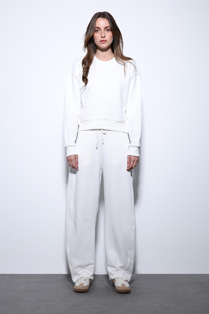 ANT Antioch Ecru Basic Women's Sweatshirt - Colmenar Viejo