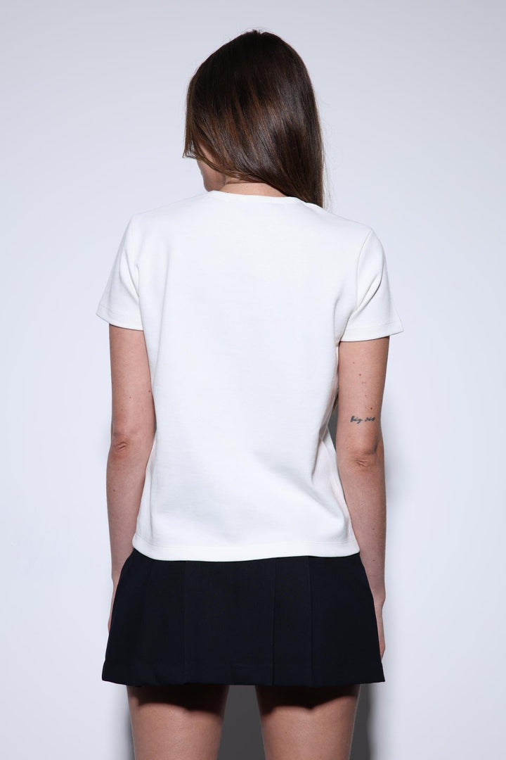 ANT Antioch Ecru Basic Women's T-Shirt - Côte-Saint-Luc