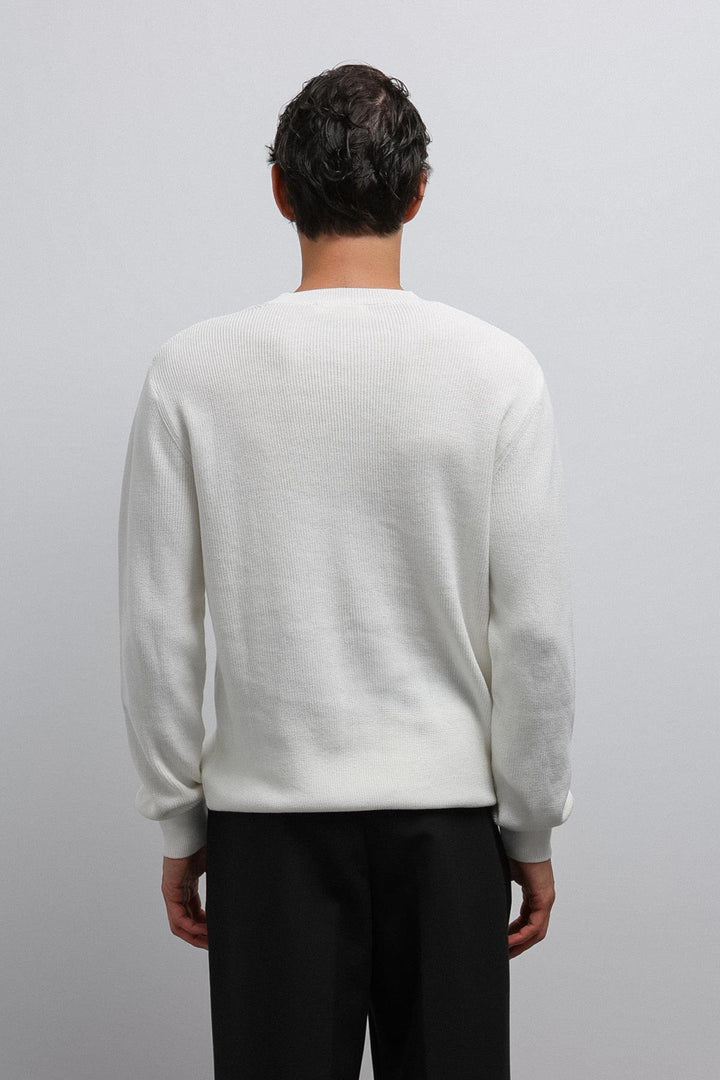 ANT Antioch Ecru Textured Men's Sweater - Rainham