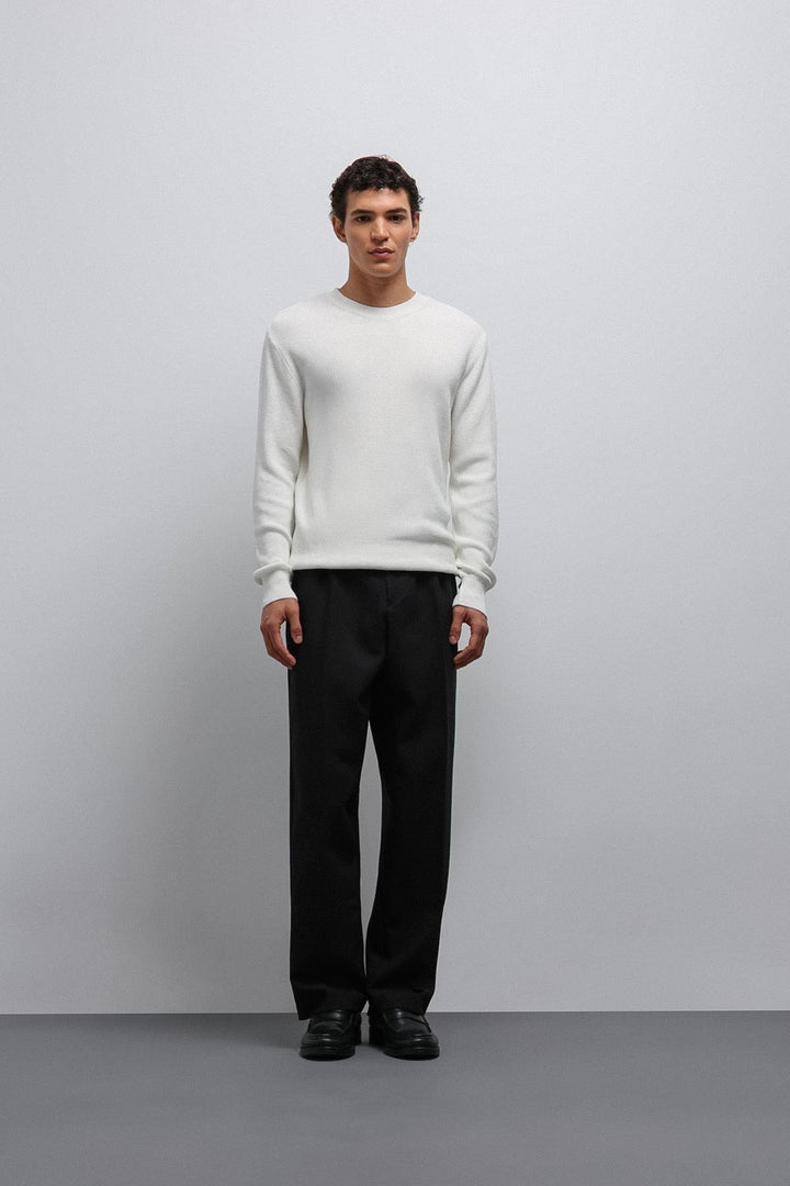 ANT Antioch Ecru Textured Men's Sweater - Rainham