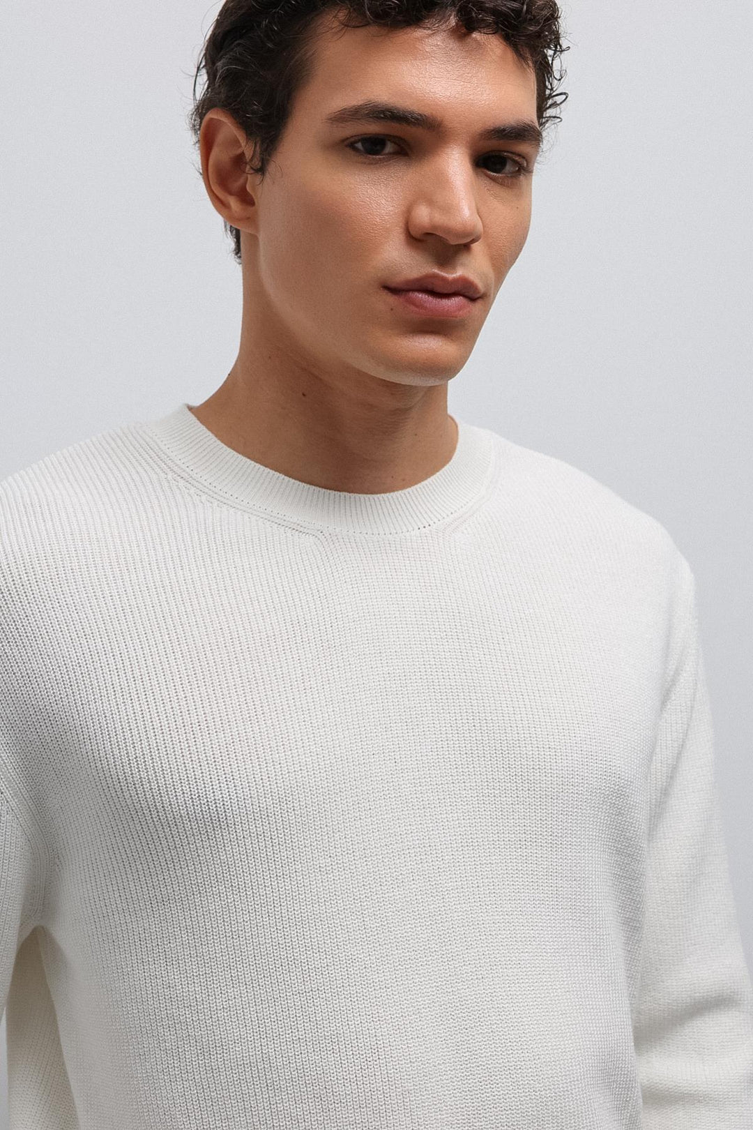 ANT Antioch Ecru Textured Men's Sweater - Rainham