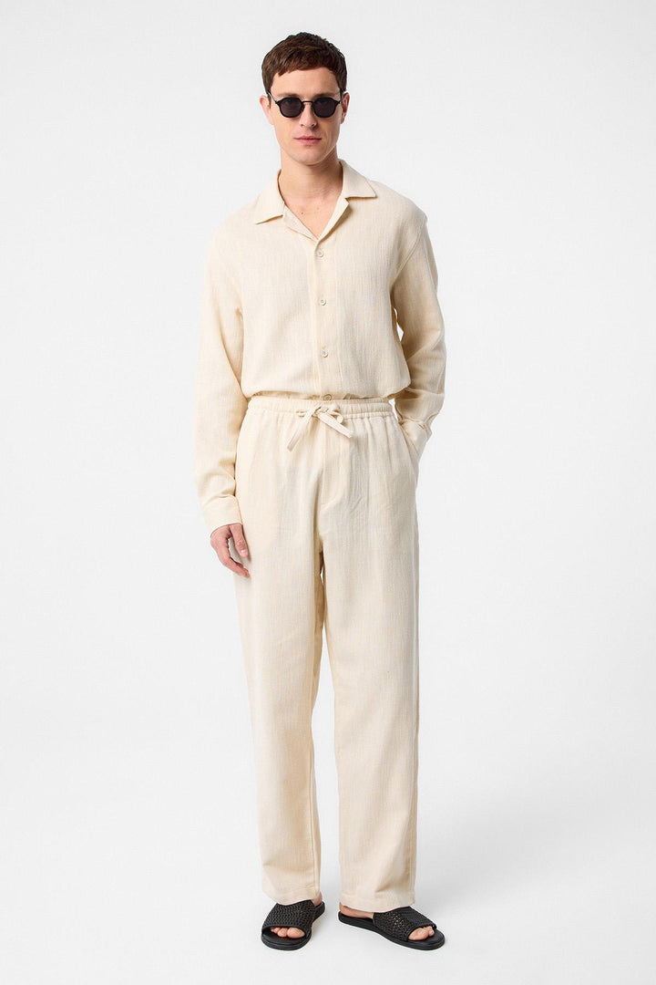 ANT Antioch Ecru Textured Men's Pants - Gary
