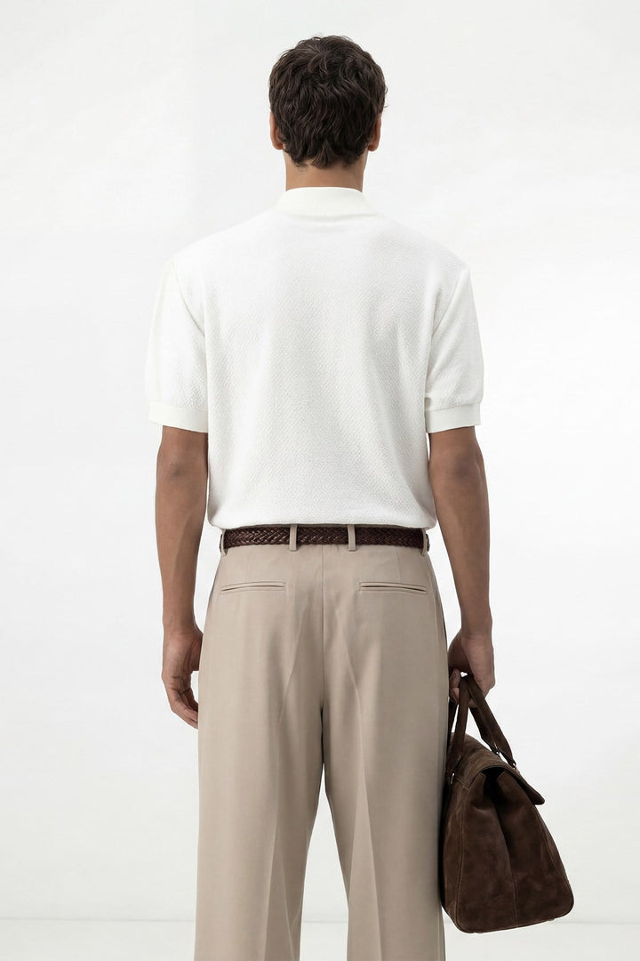 ANT Antioch Ekru Dokulu Polo Yaka Triko Erkek T-Shirt - Jocotitlán