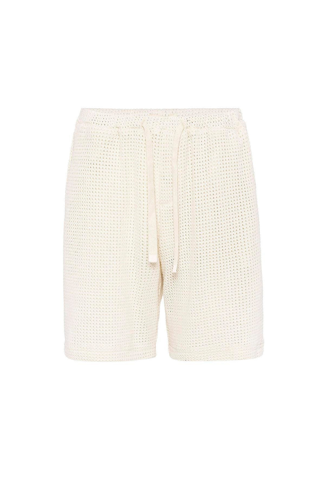 ANT Antioch Ecru Textured Relaxed Fit Men's Shorts - Cagliari