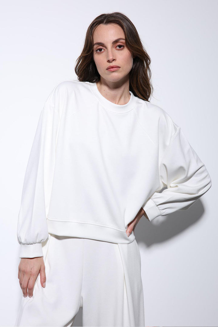 ANT Antioch Ecru Wide Leg Relaxed Women's Suit - Collierville