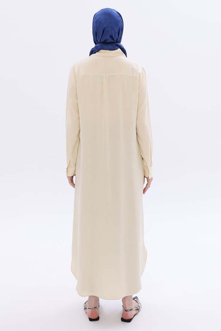 TLD Women Allday Ecru Hidden Snap Dress Tunic - San Andrés Cholula