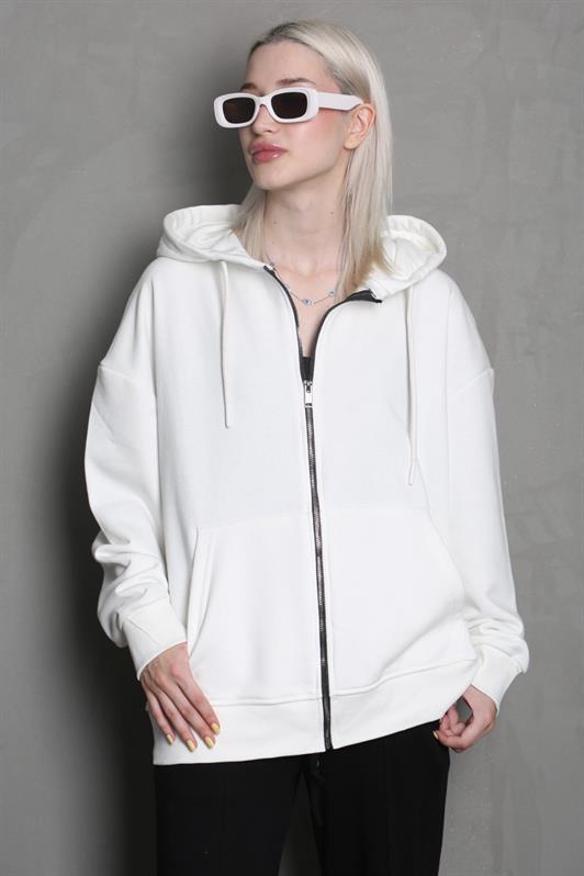 MDX Ecru Hooded Basic Sweatshirt MG1900 - Bakhmut