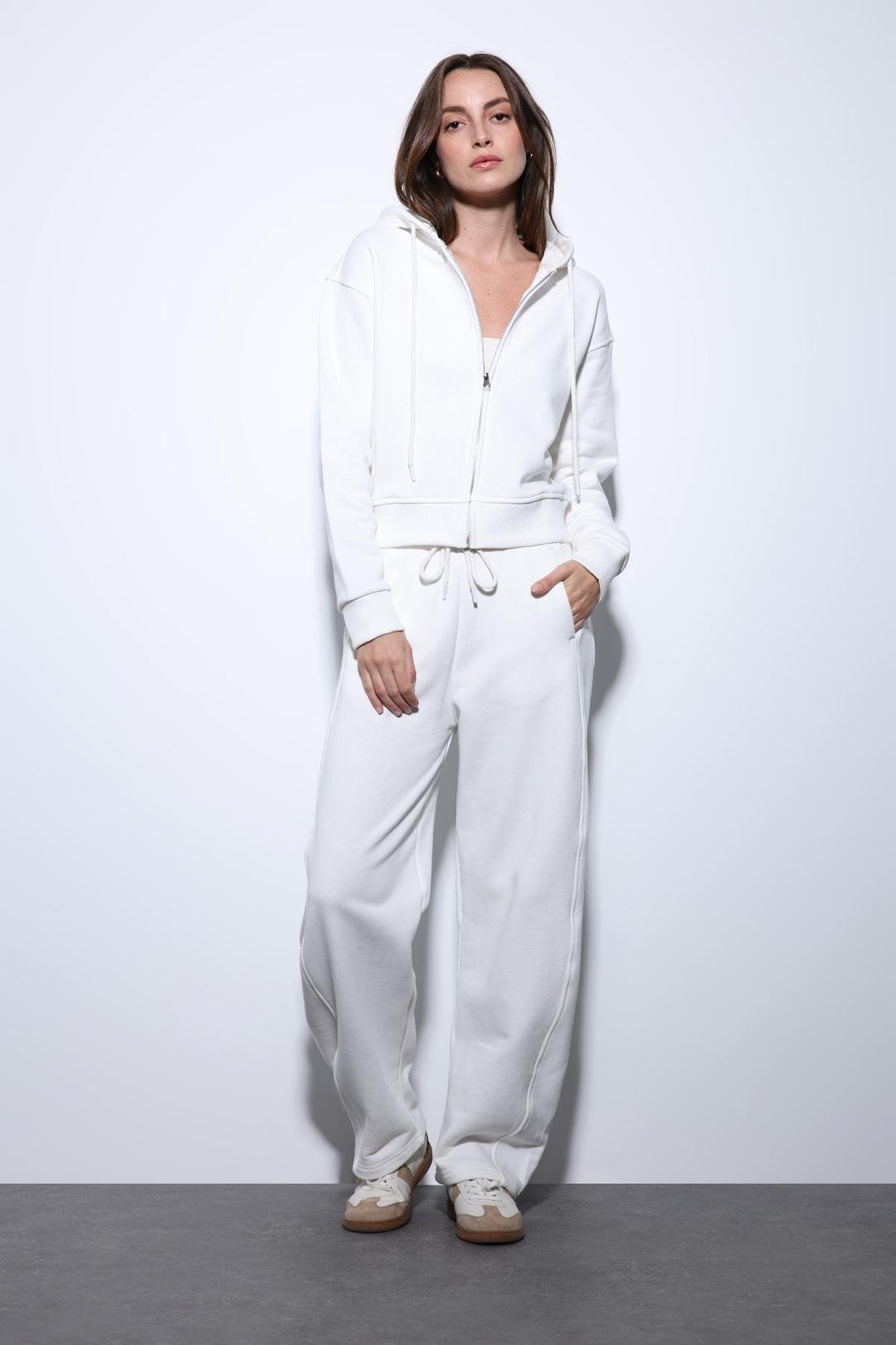 ANT Antioch Ecru Hooded Women's Sweatshirt - Ivry-sur-Seine