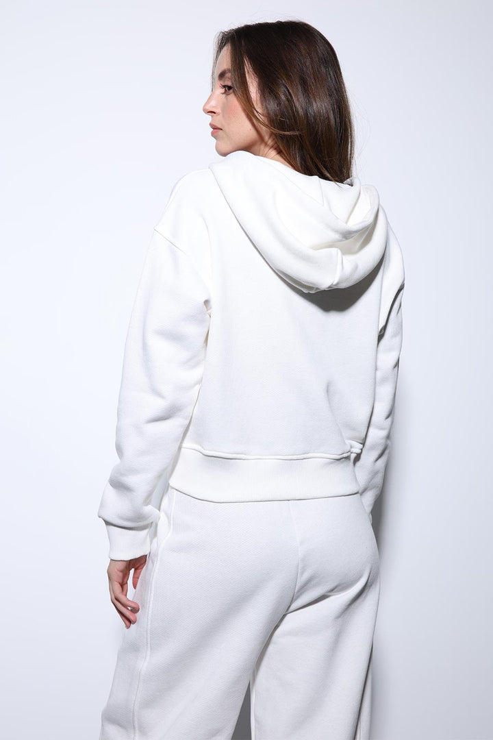 ANT Antioch Ecru Hooded Women's Sweatshirt - Ivry-sur-Seine