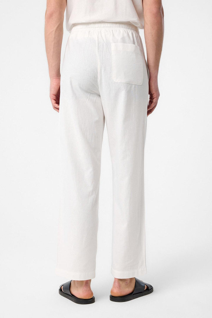 ANT Antioch Ecru Cotton Blend Jogger Men's Pants - Watford