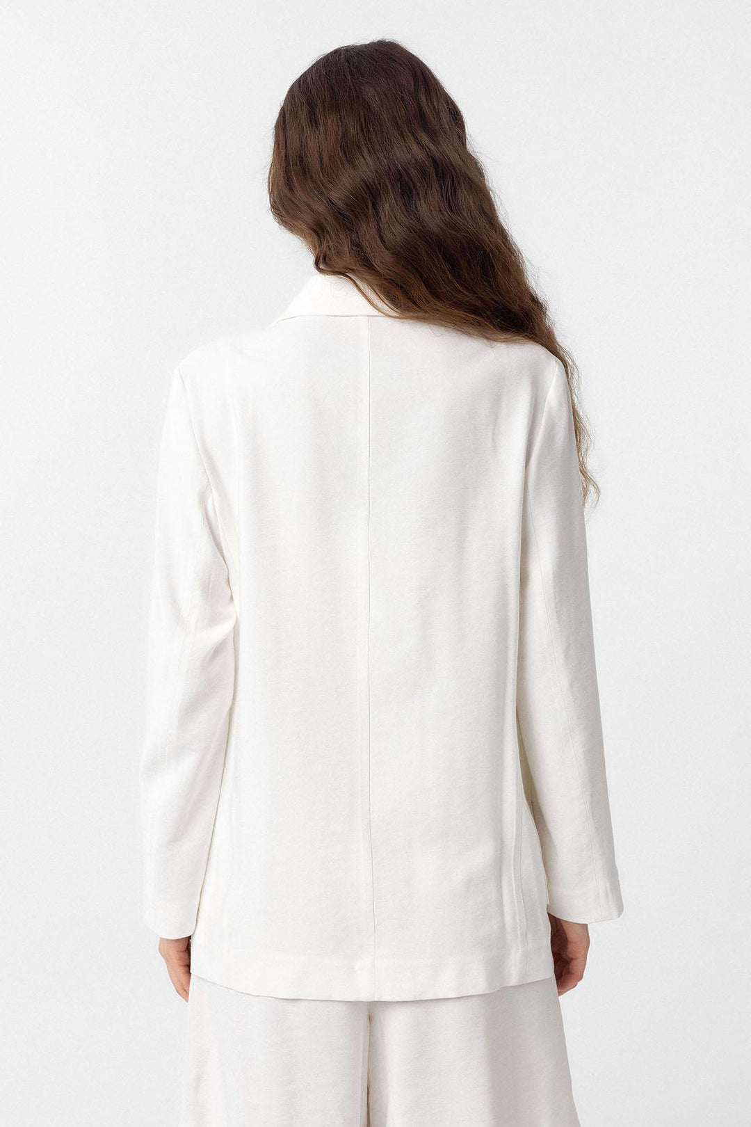 ANT Antioch Ecru Crossed Women's Blazer Jacket - Barrie