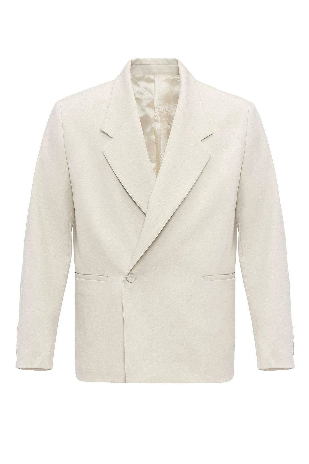 ANT Antioch Ecru Cross Closure Flap Pocket Men's Blazer Jacket - Medford