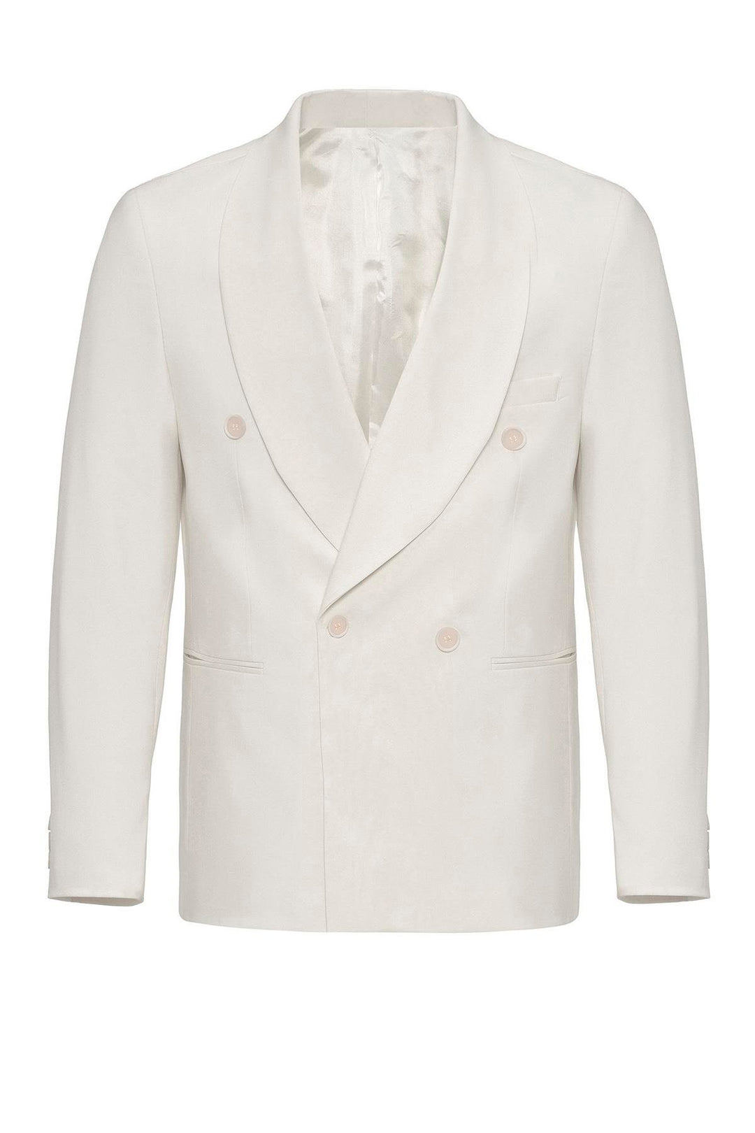 ANT Antioch Ecru Cross Closure Regular Fit Men's Blazer Jacket - Brianka