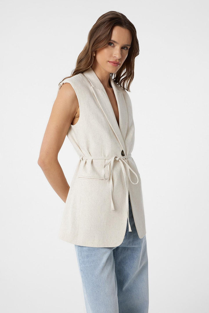 ANT Antioch Ecru Belted Women's Vest - Ciudad de Melilla