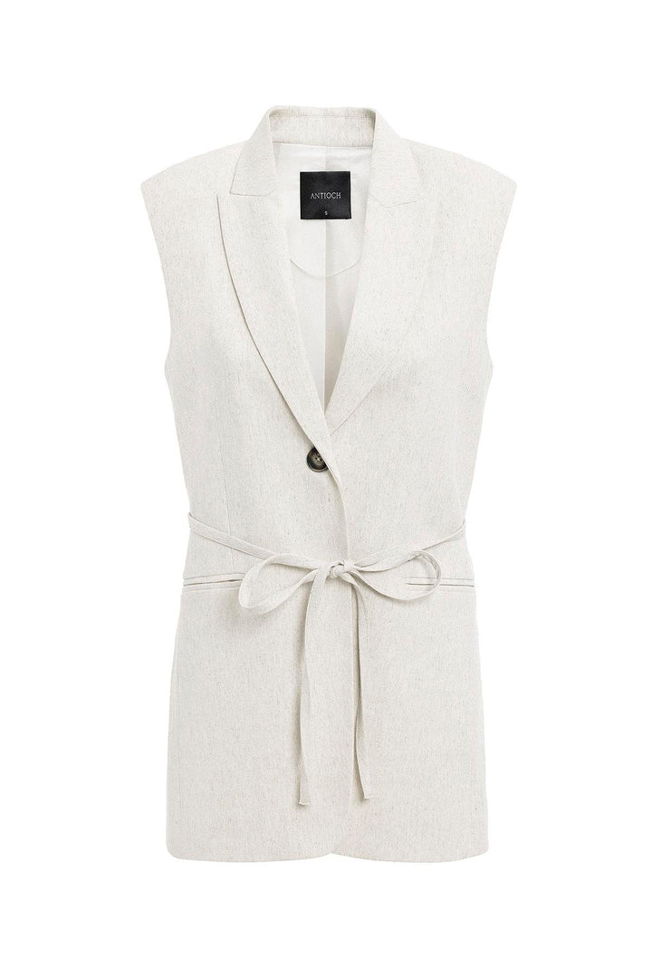 ANT Antioch Ecru Belted Women's Vest - Ciudad de Melilla