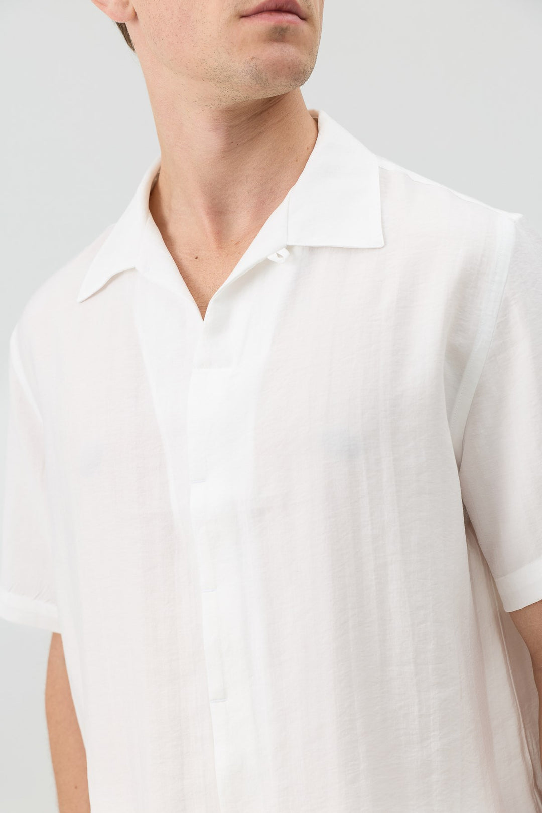 ANT Men's Shirt with Lyocell Blend and Hidden Buttons - North Brunswick