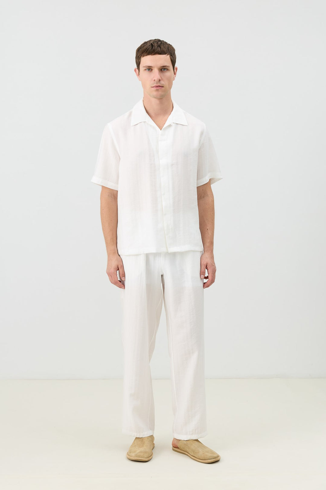 ANT Men's Shirt with Lyocell Blend and Hidden Buttons - North Brunswick