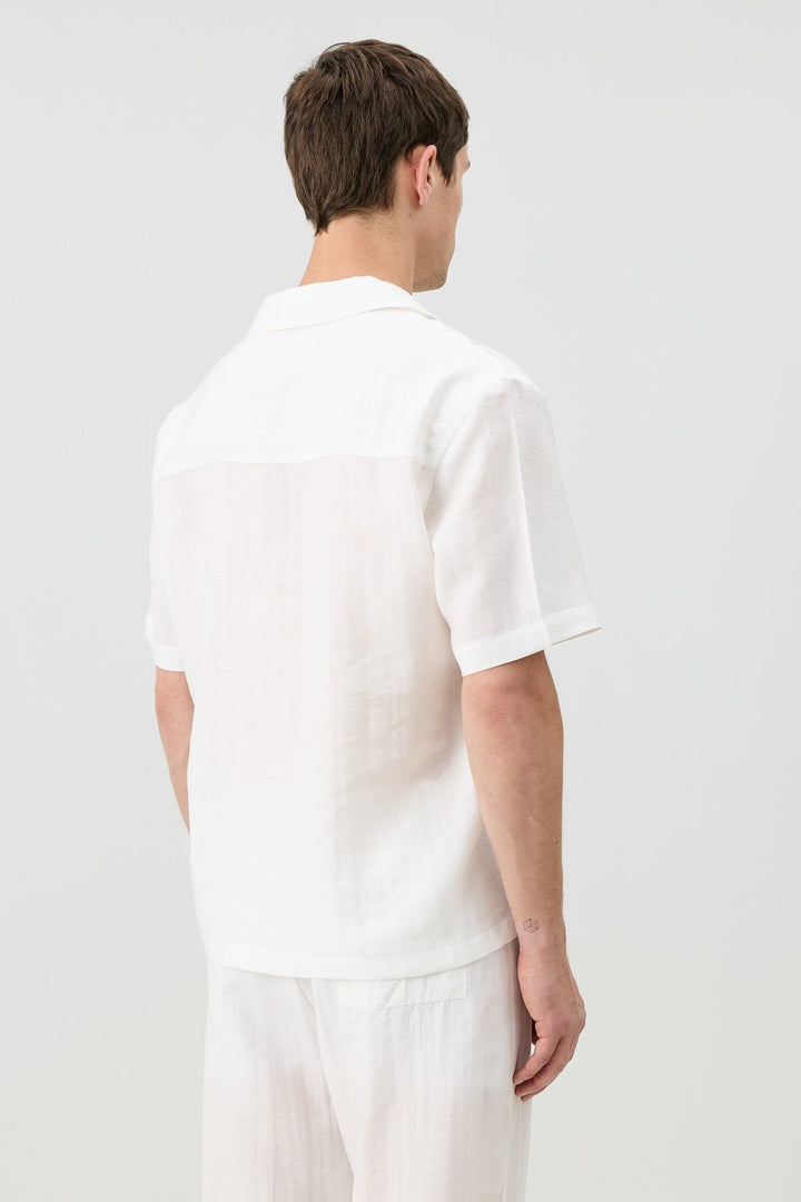 ANT Men's Shirt with Lyocell Blend and Hidden Buttons - North Brunswick