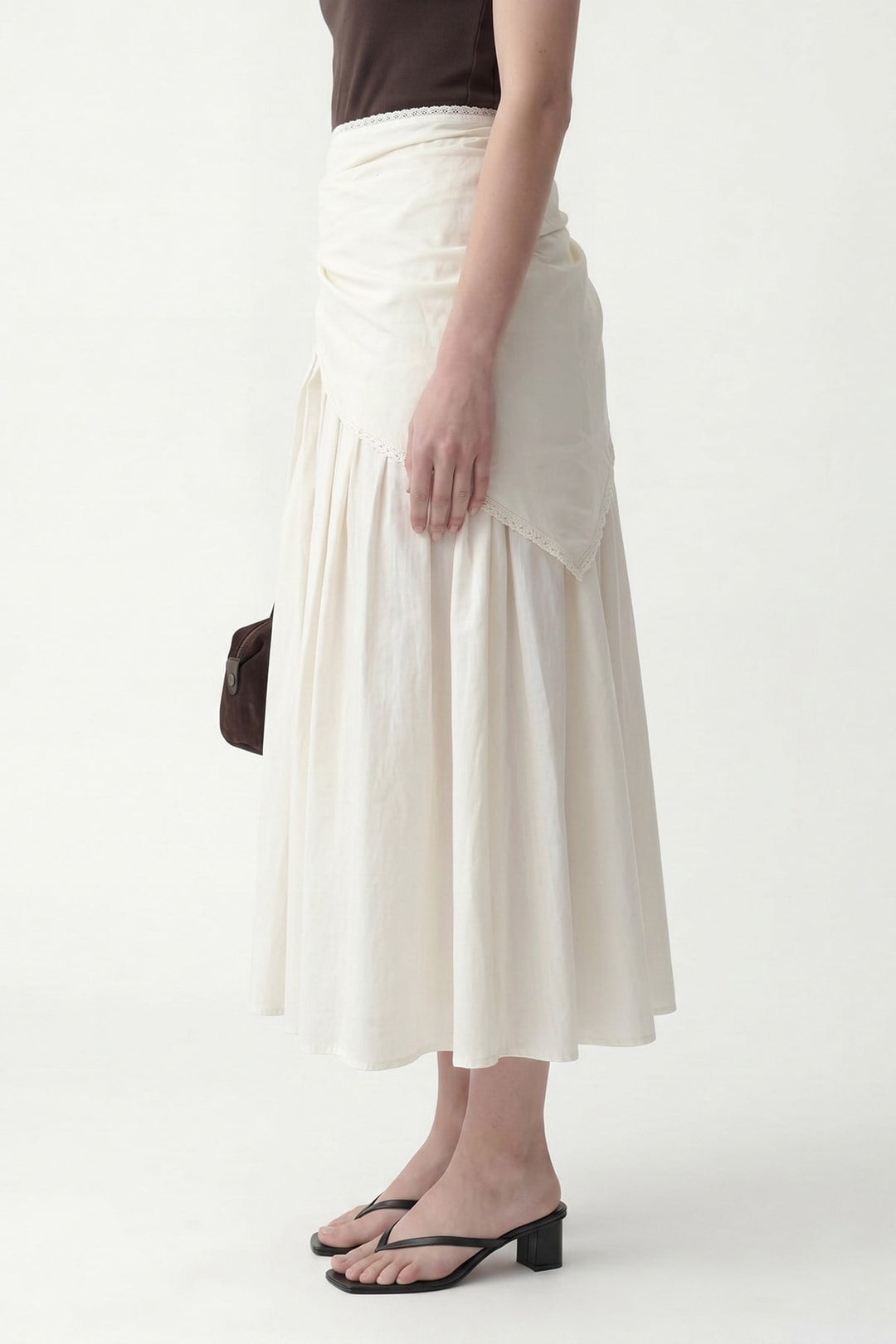 ANT Women's Midi Skirt with Handkerchief Detail - San Antonio Enchisi