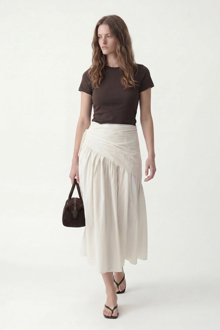 ANT Women's Midi Skirt with Handkerchief Detail - San Antonio Enchisi