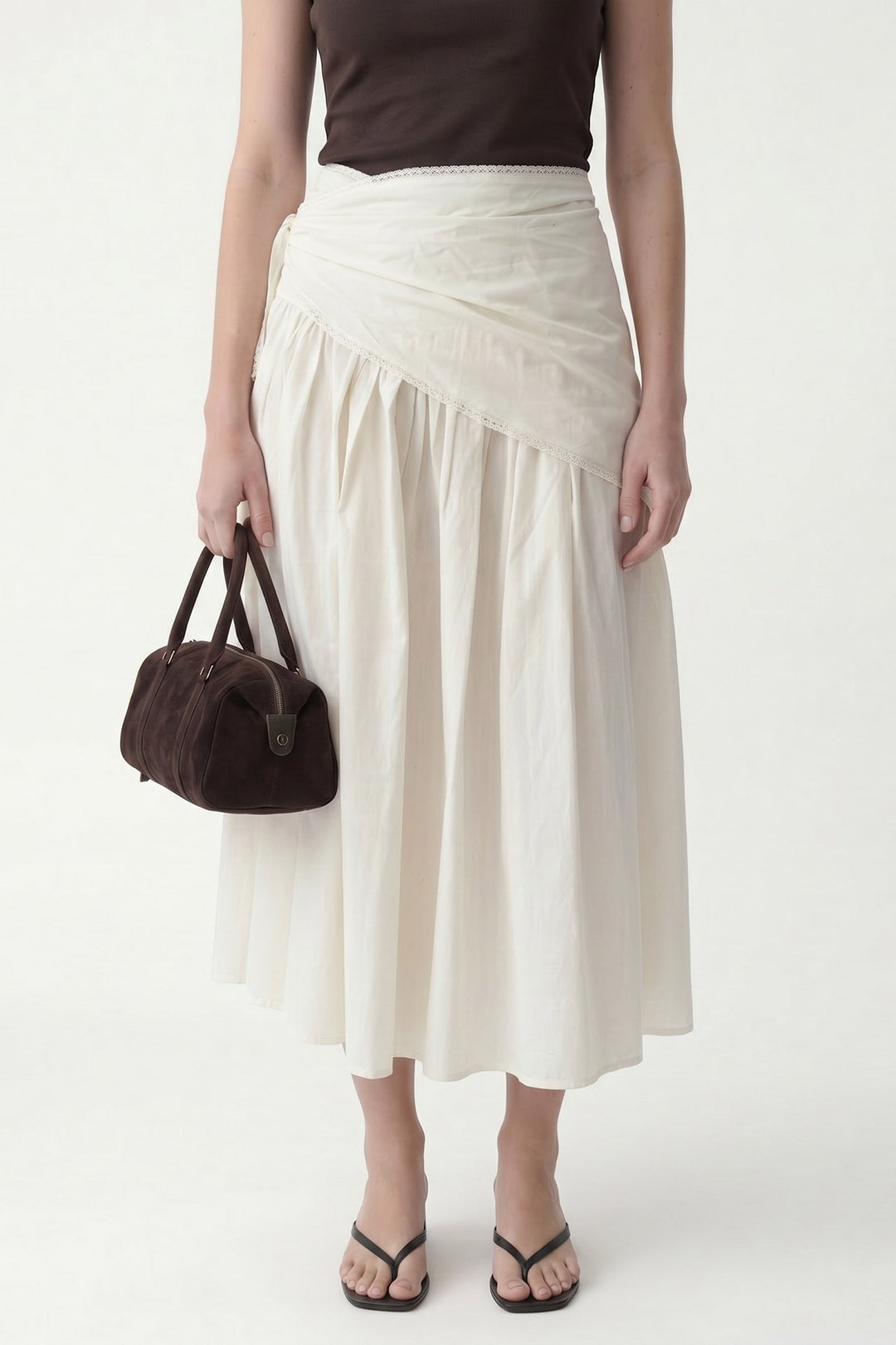 ANT Women's Midi Skirt with Handkerchief Detail - San Antonio Enchisi