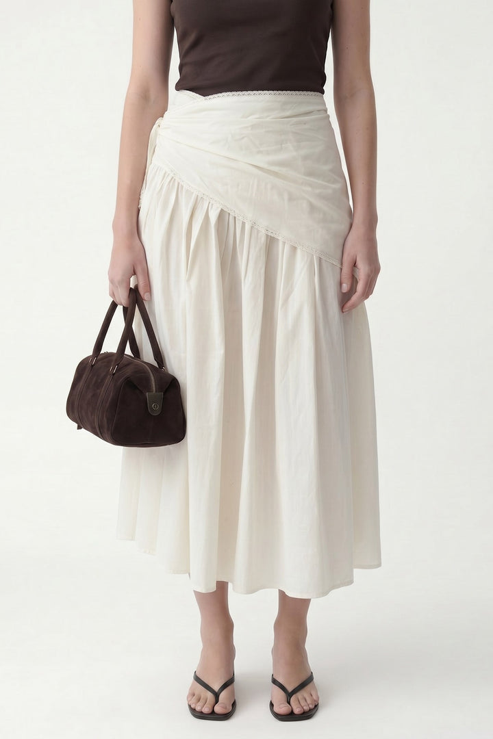ANT Women's Midi Skirt with Handkerchief Detail - San Antonio Enchisi