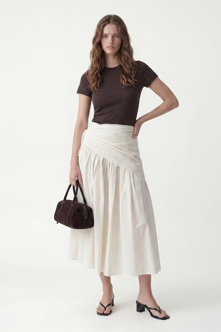 ANT Women's Midi Skirt with Handkerchief Detail - San Antonio Enchisi