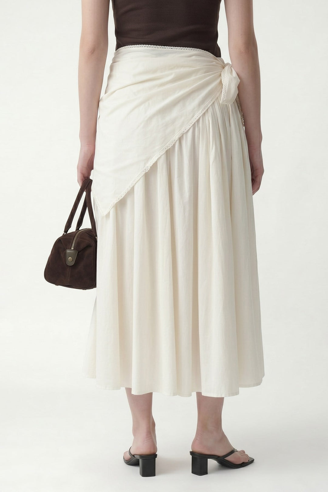 ANT Women's Midi Skirt with Handkerchief Detail - San Antonio Enchisi