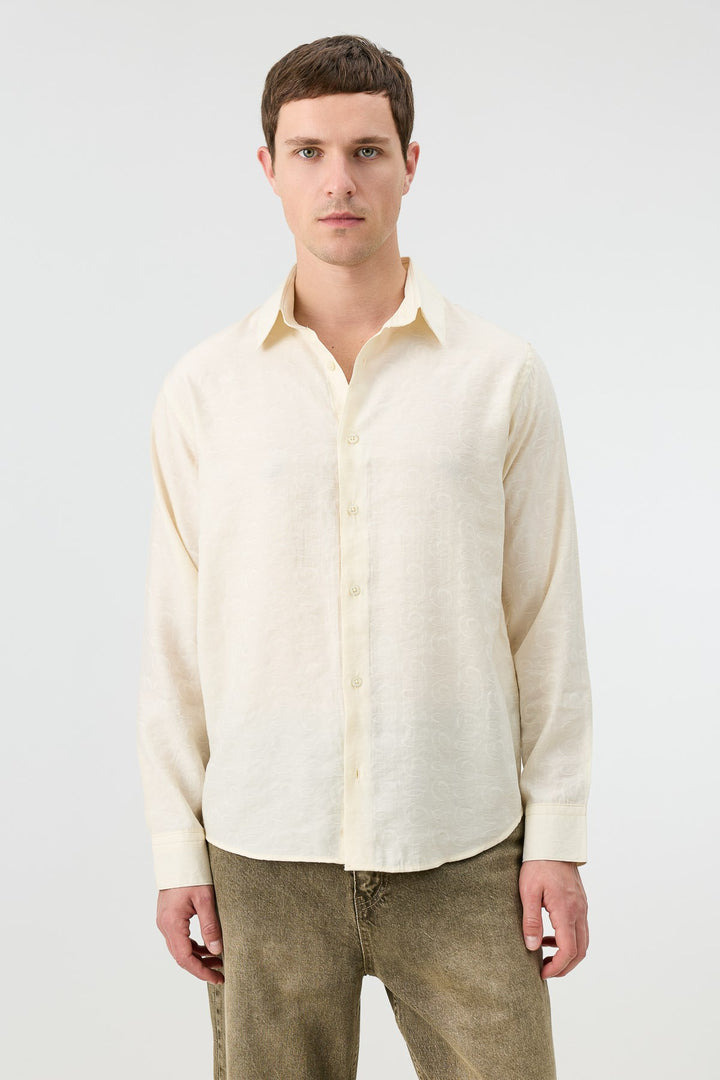 ANT Men's Patterned Shirt with Modal Blend - Cuautitlán