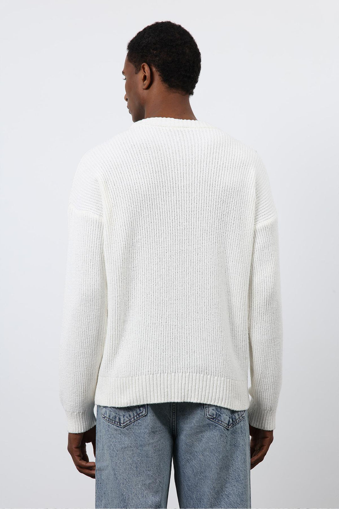 ANT Antioch Ecru Knitted Men's Sweater - Meudon