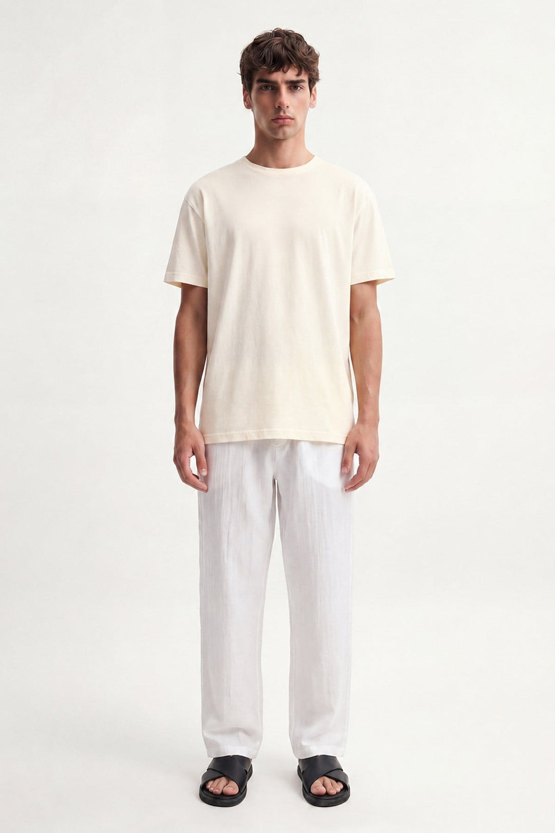 ANT Antioch Ekru Pamuklu Erkek T-Shirt - Coral Springs