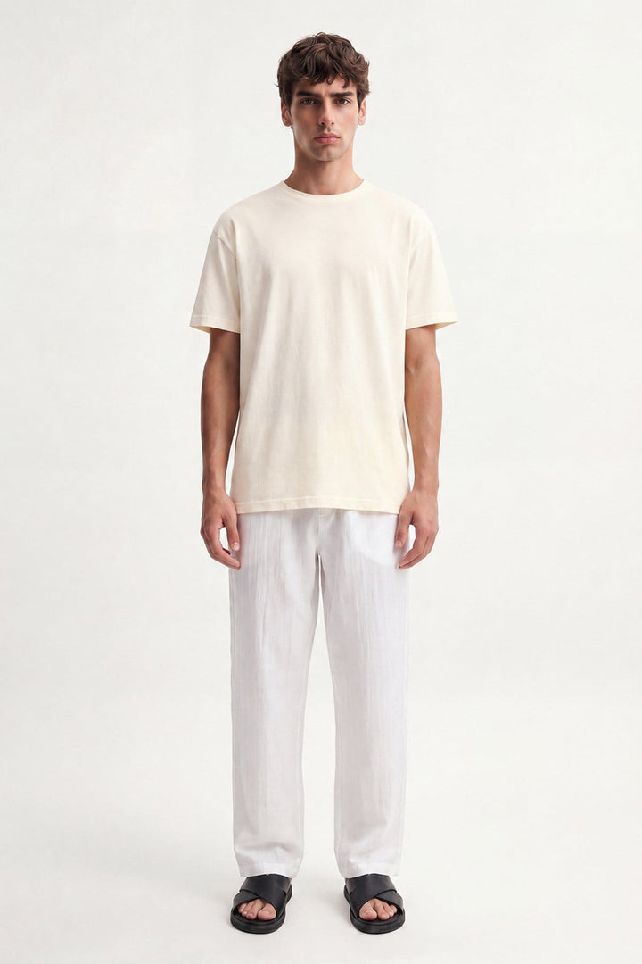 ANT Antioch Ekru Pamuklu Erkek T-Shirt - Coral Springs