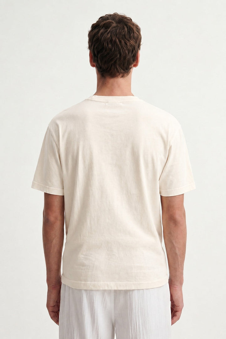 ANT Antioch Ekru Pamuklu Erkek T-Shirt - Coral Springs