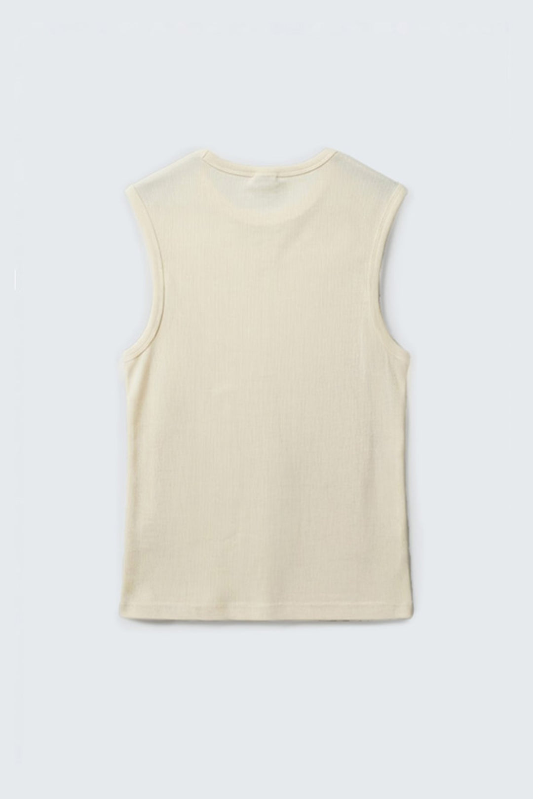 ANT Antioch Ekru Pamuklu Kolsuz Erkek T-Shirt - Cassino