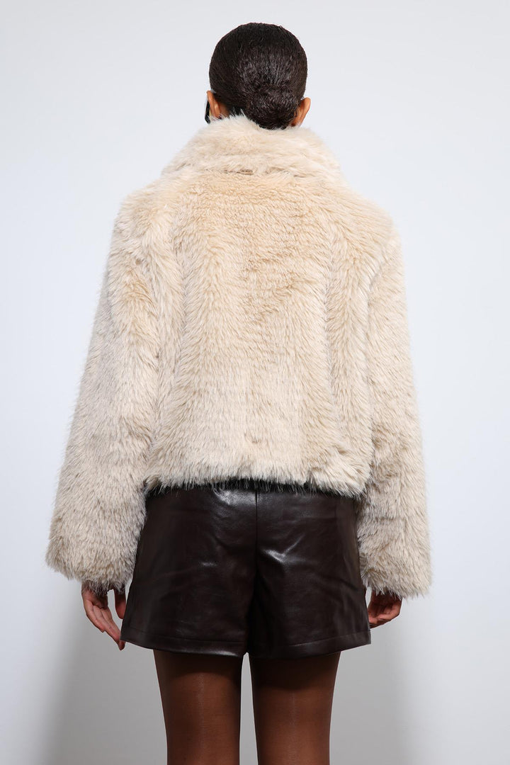 ANT Antioch Ekru Peluş Görünümlü Mont - Toretsk