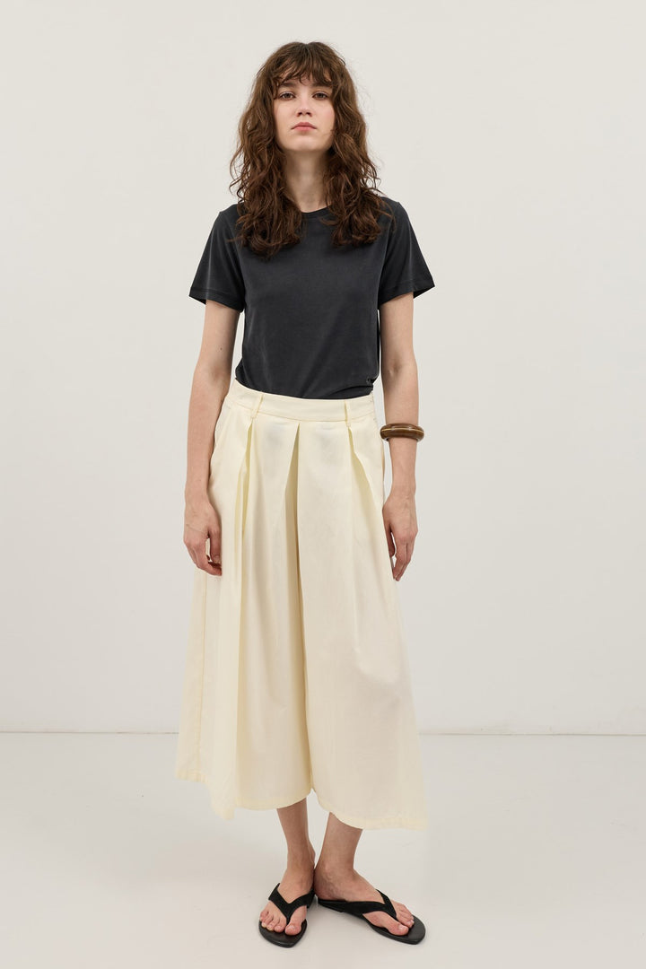 ANT Antioch Ekru Pileli Culotte Pantolon - Wilrijk
