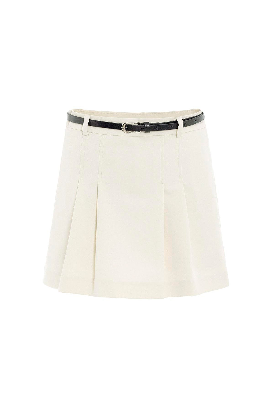 ANT Antioch Ecru Pleated Women's Mini Skirt - Braga