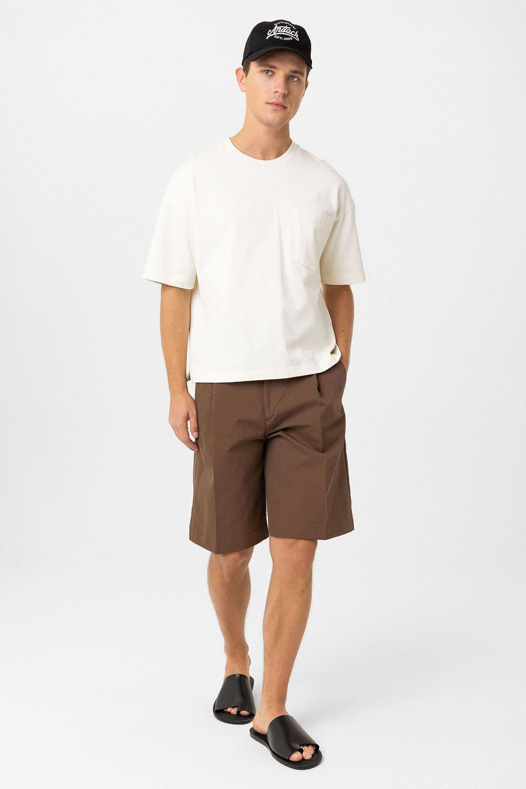 ANT Antioch Ekru Relaxed Basic Erkek T-Shirt - Smithtown