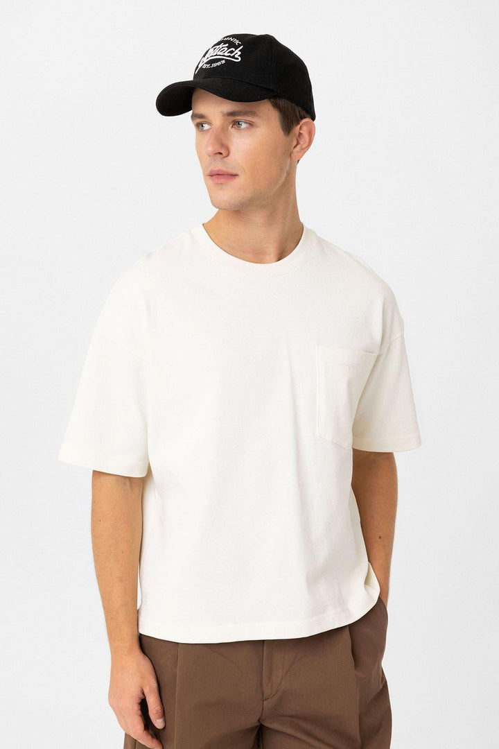 ANT Antioch Ekru Relaxed Basic Erkek T-Shirt - Smithtown